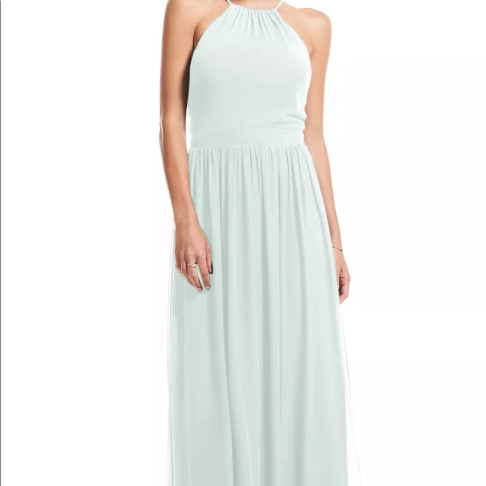 Bill Levkoff Jr Bridesmaids Dress color Sea Foam size 8 girls